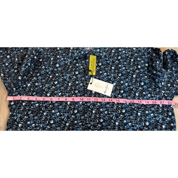 Robert Graham Size Medium Stargazer Long Sleeve Button Down Shirt Blue NWT $218 - Picture 10 of 10